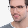 Avenue Gunmetal MetalEyeglass Frames for Men from EyeBuyDirect