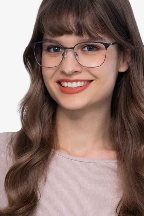 Avenue Gunmetal MetalEyeglass Frames for Women from EyeBuyDirect