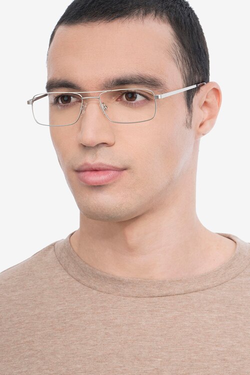 Maverick Silver MetalEyeglass Frames for Men from EyeBuyDirect
