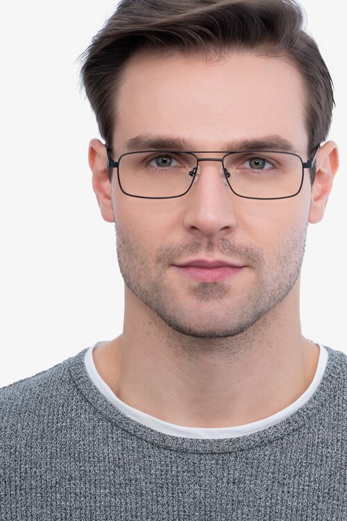 Maverick Black MetalEyeglass Frames for Men from EyeBuyDirect