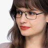 Maverick Black MetalEyeglass Frames for Women from EyeBuyDirect