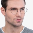 Retell Black MetalEyeglass Frames for Men from EyeBuyDirect