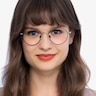 Retell Noir MétalMontures de lunettes de vue pour Femmes d'EyeBuyDirect