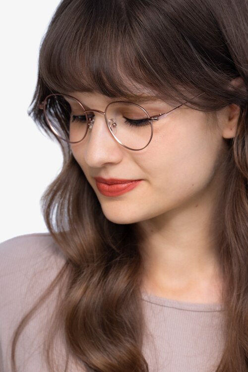 Retell Rose Gold MetalEyeglass Frames for Women from EyeBuyDirect