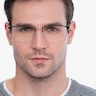 Castle Black MetalEyeglass Frames for Men from EyeBuyDirect