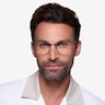 Castle Gunmetal MétalMontures de lunettes de vue pour Hommes d'EyeBuyDirect
