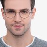 Aero Gray Floral MétalMontures de lunettes de vue pour Hommes d'EyeBuyDirect