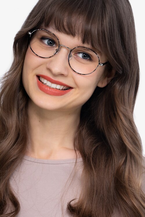 Aero Gray Floral MétalMontures de lunettes de vue pour Femmes d'EyeBuyDirect