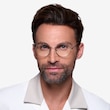 Aero Tortoise Golden MetalEyeglass Frames for Men from EyeBuyDirect