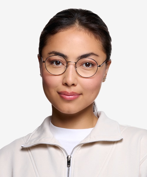 Aero Tortoise Golden MetalEyeglass Frames for Women from EyeBuyDirect