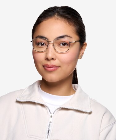 Golden Aspect -  Vintage Metal Eyeglasses