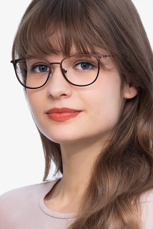 Shimmer Red MetalEyeglass Frames for Women from EyeBuyDirect