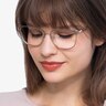 Shimmer Golden MetalEyeglass Frames for Women from EyeBuyDirect