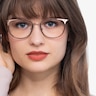 Shimmer Rose Gold MetalEyeglass Frames for Women from EyeBuyDirect