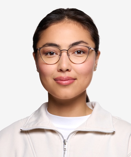Nadia Rose Gold MetalEyeglass Frames for Women from EyeBuyDirect