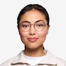 Nadia Rose Gold MetalEyeglass Frames for Women from EyeBuyDirect