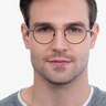 Orbit Brown Acetate-metalEyeglass Frames for Men from EyeBuyDirect