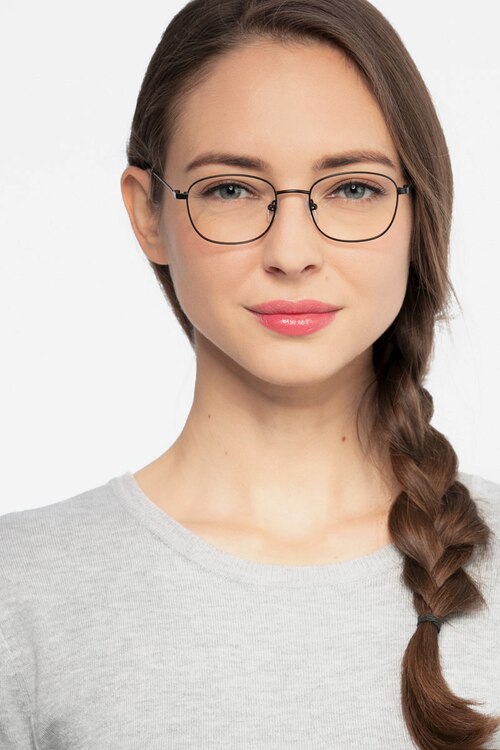 Fortune Black MetalEyeglass Frames for Women from EyeBuyDirect
