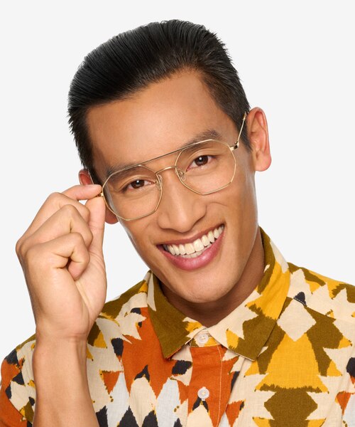 Eight Golden MetalEyeglass Frames for Men from EyeBuyDirect