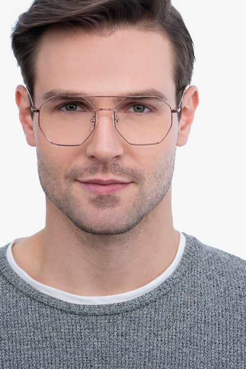 Eight Or rose MétalMontures de lunettes de vue pour Hommes d'EyeBuyDirect