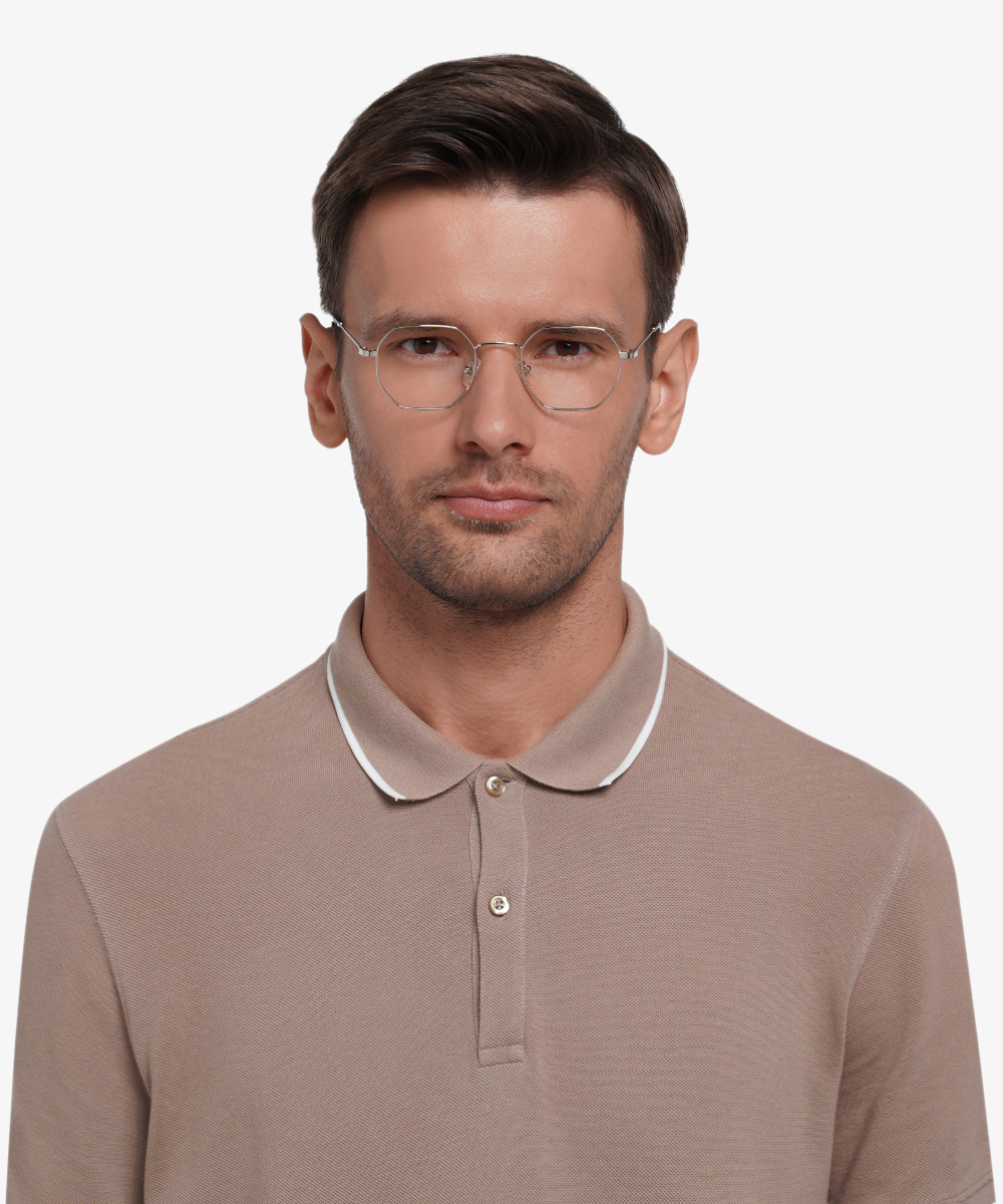 Soar Géométrique Argenté Monture de vue Eyebuydirect France