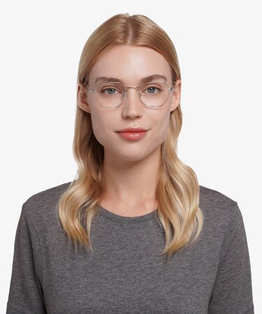 Silver Soar -  Vintage Metal Eyeglasses