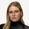 Fame Black MetalEyeglass Frames for Women from EyeBuyDirect