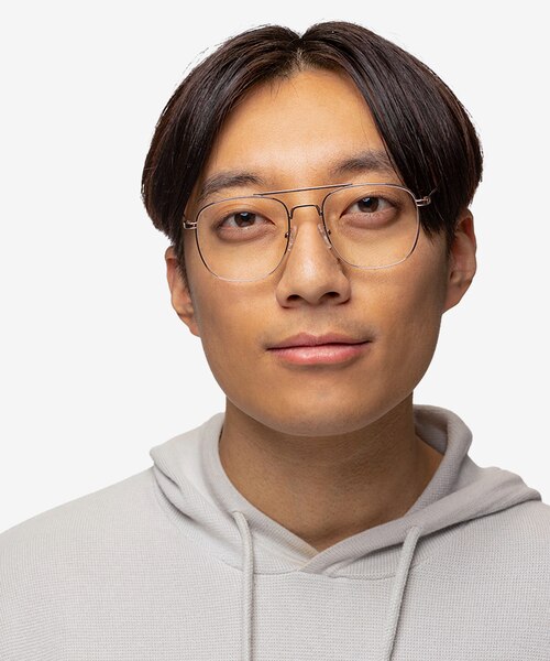 Fame Rose Gold MetalEyeglass Frames for Men from EyeBuyDirect