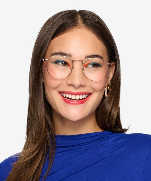 St Michel Rose Gold MetalEyeglass Frames for Women from EyeBuyDirect