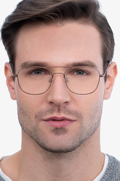 Courser Or rose MétalMontures de lunettes de vue pour Hommes d'EyeBuyDirect