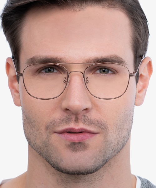 Courser Rose Gold MetalEyeglass Frames for Men from EyeBuyDirect
