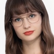 Courser Rose Gold MetalEyeglass Frames for Women from EyeBuyDirect