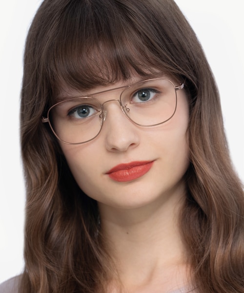 Courser Rose Gold MetalEyeglass Frames for Women from EyeBuyDirect
