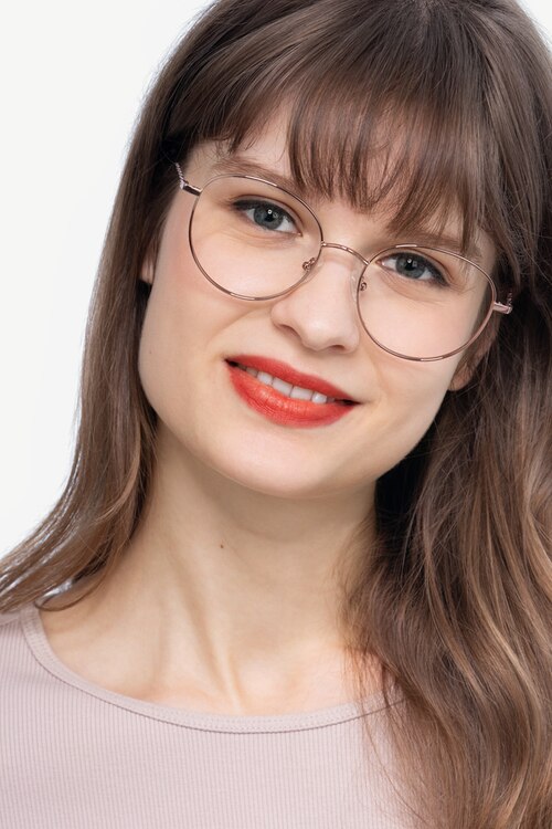Twirl Rose Gold MetalEyeglass Frames for Women from EyeBuyDirect