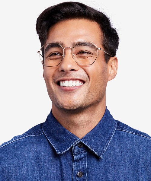 Octave Golden MetalEyeglass Frames for Men from EyeBuyDirect