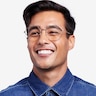 Octave Golden MetalEyeglass Frames for Men from EyeBuyDirect