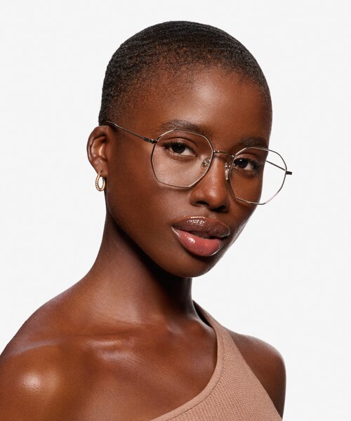 Octave Argenté MétalMontures de lunettes de vue pour Femmes d'EyeBuyDirect