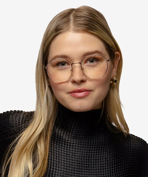 Octave Rose Gold MetalEyeglass Frames for Women from EyeBuyDirect