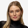 Octave Rose Gold MetalEyeglass Frames for Women from EyeBuyDirect