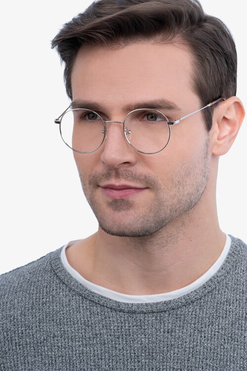 Streetwise Silver MetalEyeglass Frames for Men from EyeBuyDirect