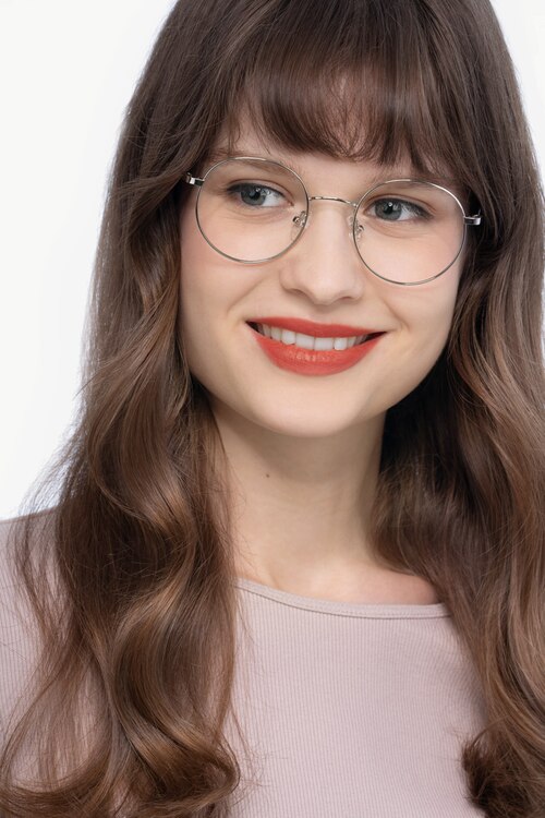 Streetwise Silver MetalEyeglass Frames for Women from EyeBuyDirect