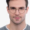 Inspire Black MetalEyeglass Frames for Men from EyeBuyDirect