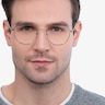 Inspire Black Golden MetalEyeglass Frames for Men from EyeBuyDirect