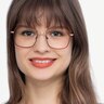 Archive Burgundy MetalEyeglass Frames for Women from EyeBuyDirect