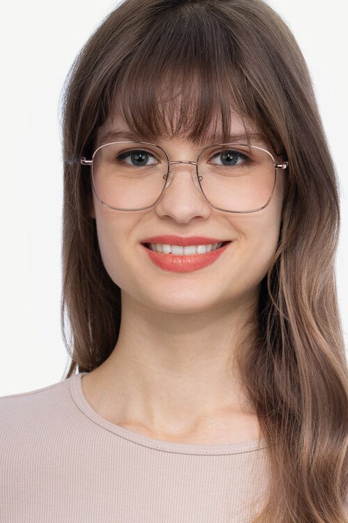 Archive Rose Gold MetalEyeglass Frames for Women from EyeBuyDirect