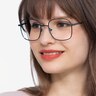 Archive Navy MetalEyeglass Frames for Women from EyeBuyDirect