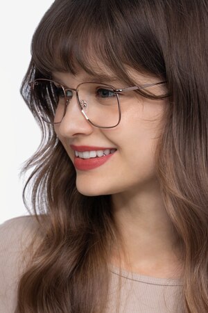 Rose Gold Reason -  Vintage Metal Eyeglasses