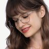 Reason Navy MetalEyeglass Frames for Women from EyeBuyDirect