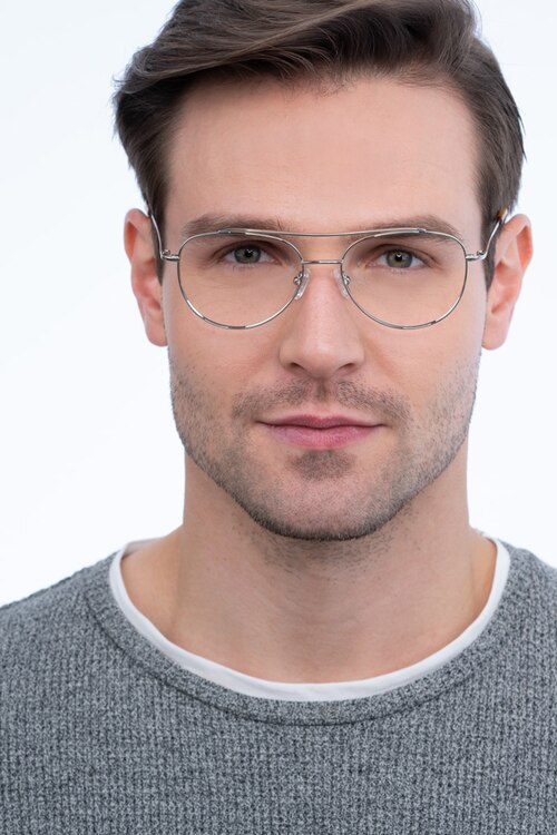 Max Silver MetalEyeglass Frames for Men from EyeBuyDirect