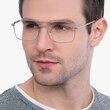 Daymo Silver MetalEyeglass Frames for Men from EyeBuyDirect